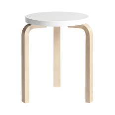 Stool 60 - Birch/White