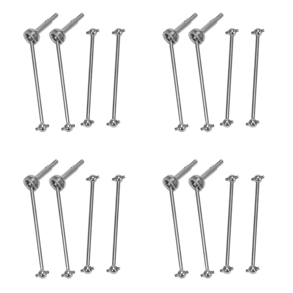 16Pcs Front CVD Universal Drive Shaft & Rear Dog Bone for 144001 1/14 RC Drift Racing Car Parts Accessories