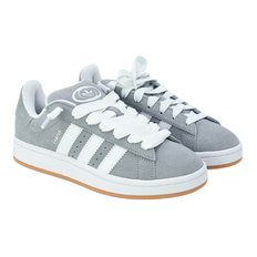 Adidas Campus 00s Grey/White Junior med ekstra laces - EU 35 1/2