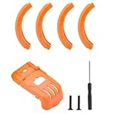 Dröntillbehör For DJI AVATA 2 Propeller Protection And Propeller For Anti-collision Protection Cover Battery Anti-drop Set Remove Drone Flight Kit(Orange)