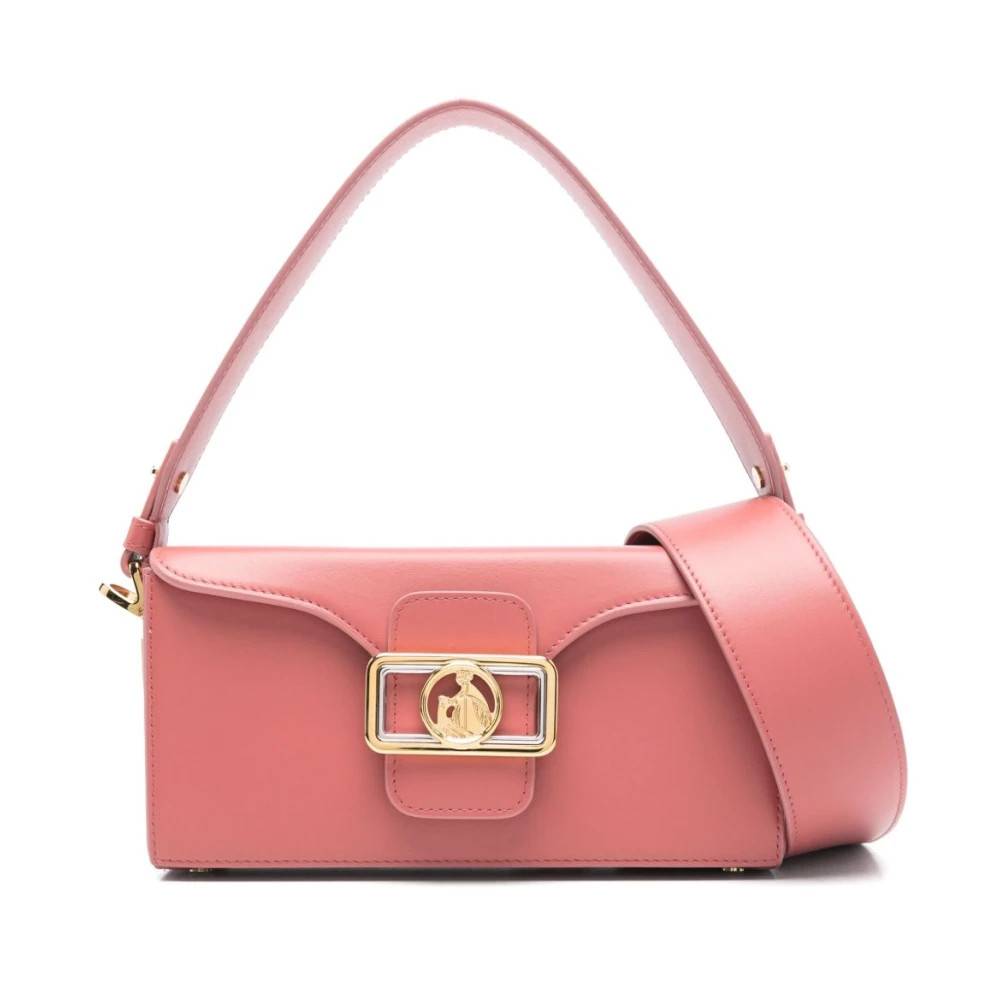 Lanvin Ruby Pink Foldover Top Taske - Tasker - Dame - Lyserød - ONE SIZE - Uld