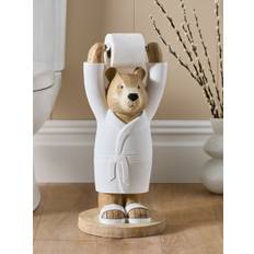 Next Natural Bertie Bear Toilet Roll Holder Storage