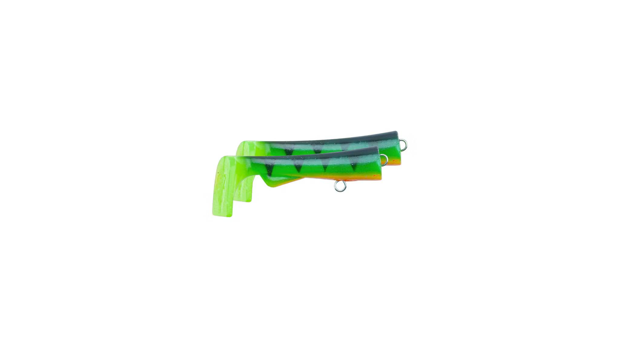 Ugly Louis Junior Paddle tail (2-pack) - Svartzonker: UV Electric Pike