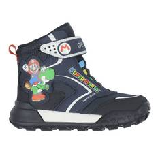 Geox Vinterkängor - J Trekkyup - Super Mario - Tex - Marinblå/Sv - Geox - 33 - Vinterkängor