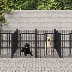 udendørs hundegård 18,77 m² stål