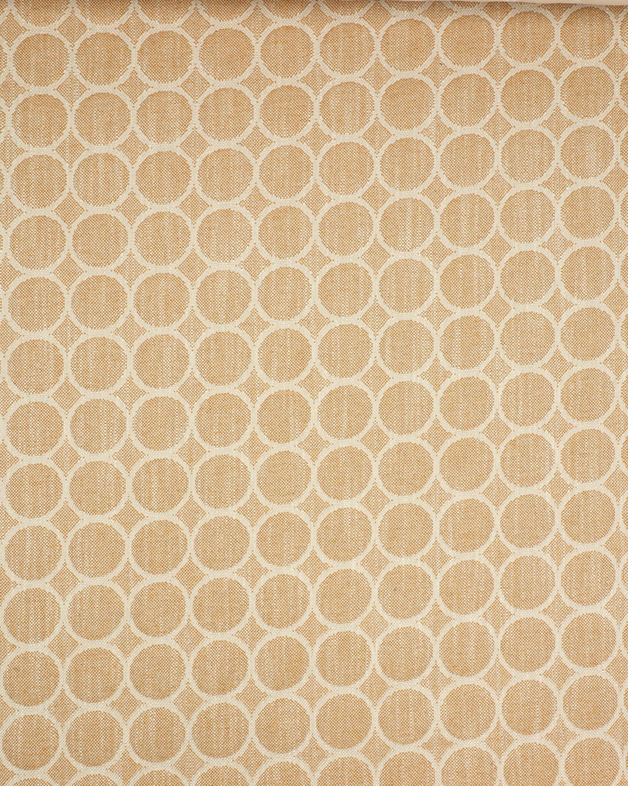 Lys brun m. cirkler - Møbelstof - Polyester