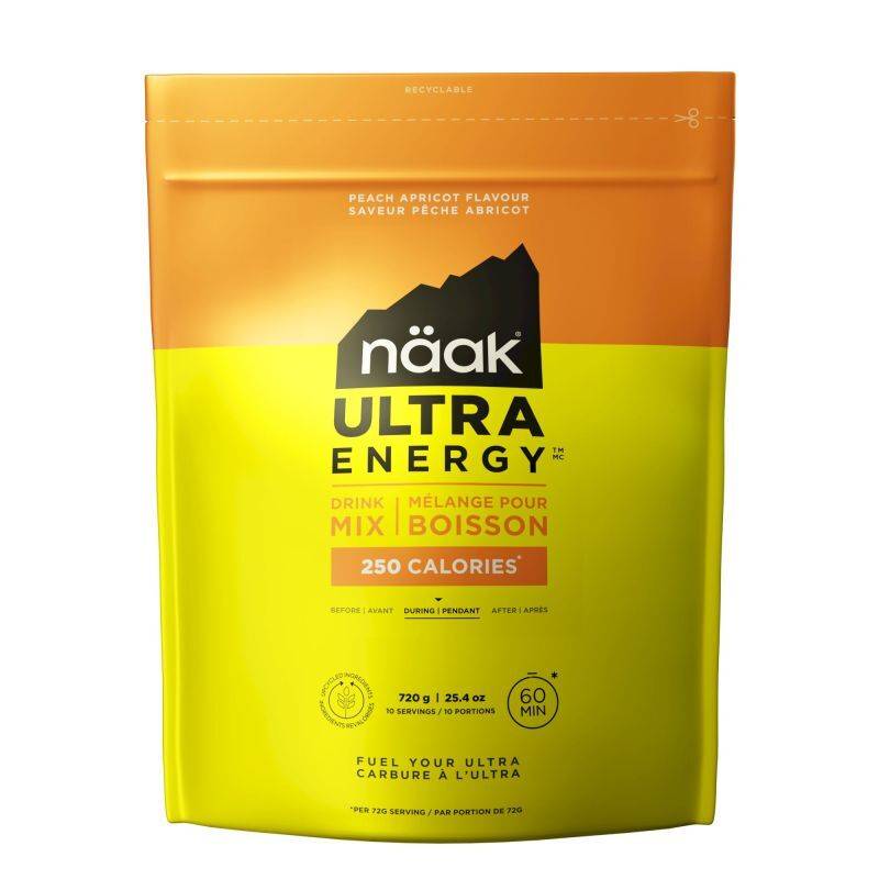 Näak Ultra Energy Drink Mix - Energidryck Peach-Apricot - 720 g