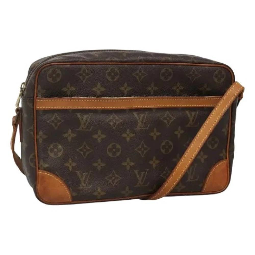 Louis Vuitton Vintage - Pre-owned Monogram Canvas Axelremsväska Vintage - Dam - ONE Size - Läder