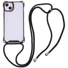 iPhone 14 Cover med Snor i Sort Silikone