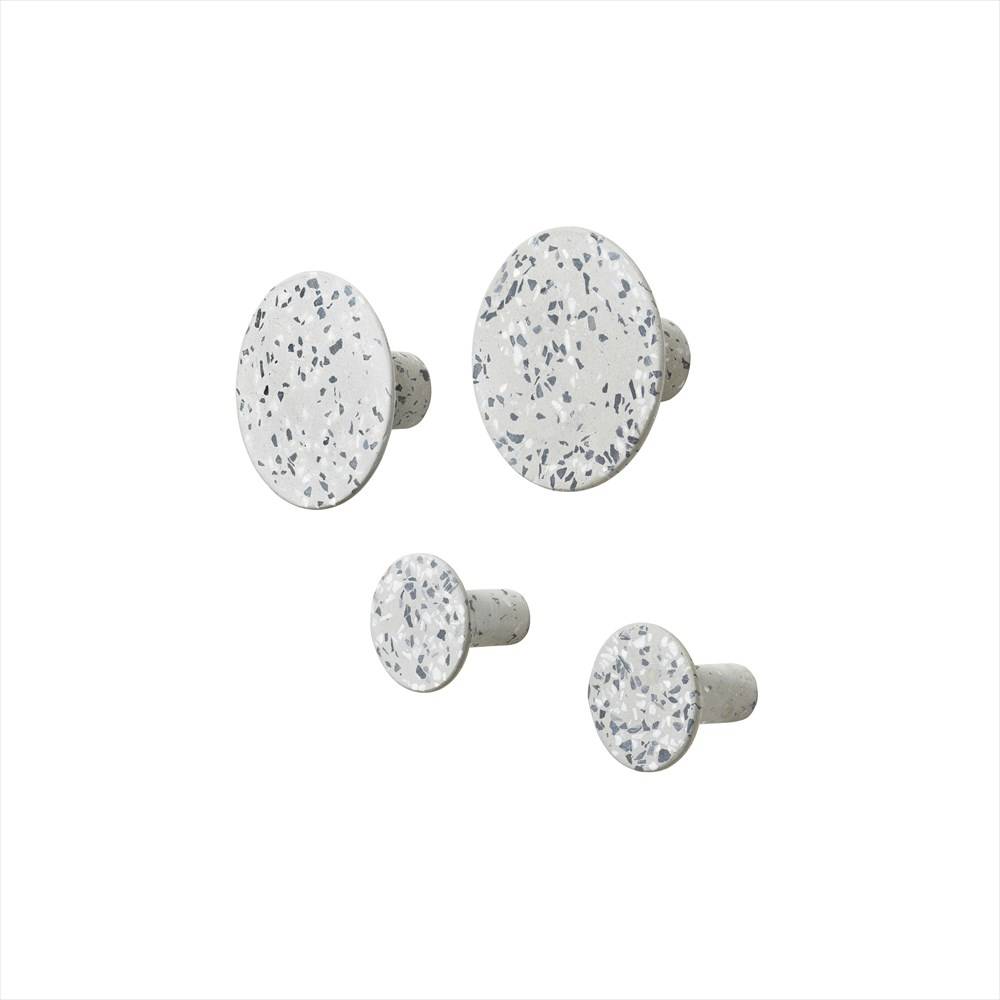 Blomus – PONTO, Set med 4 väggkrokar, Terrazzo Multifärg, Blomus