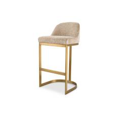 Condos barstol lyssa sand - Beige / Guld (B: 53 H: 101 x D: 51 x SD: 39,5 x SH: 78 cm)