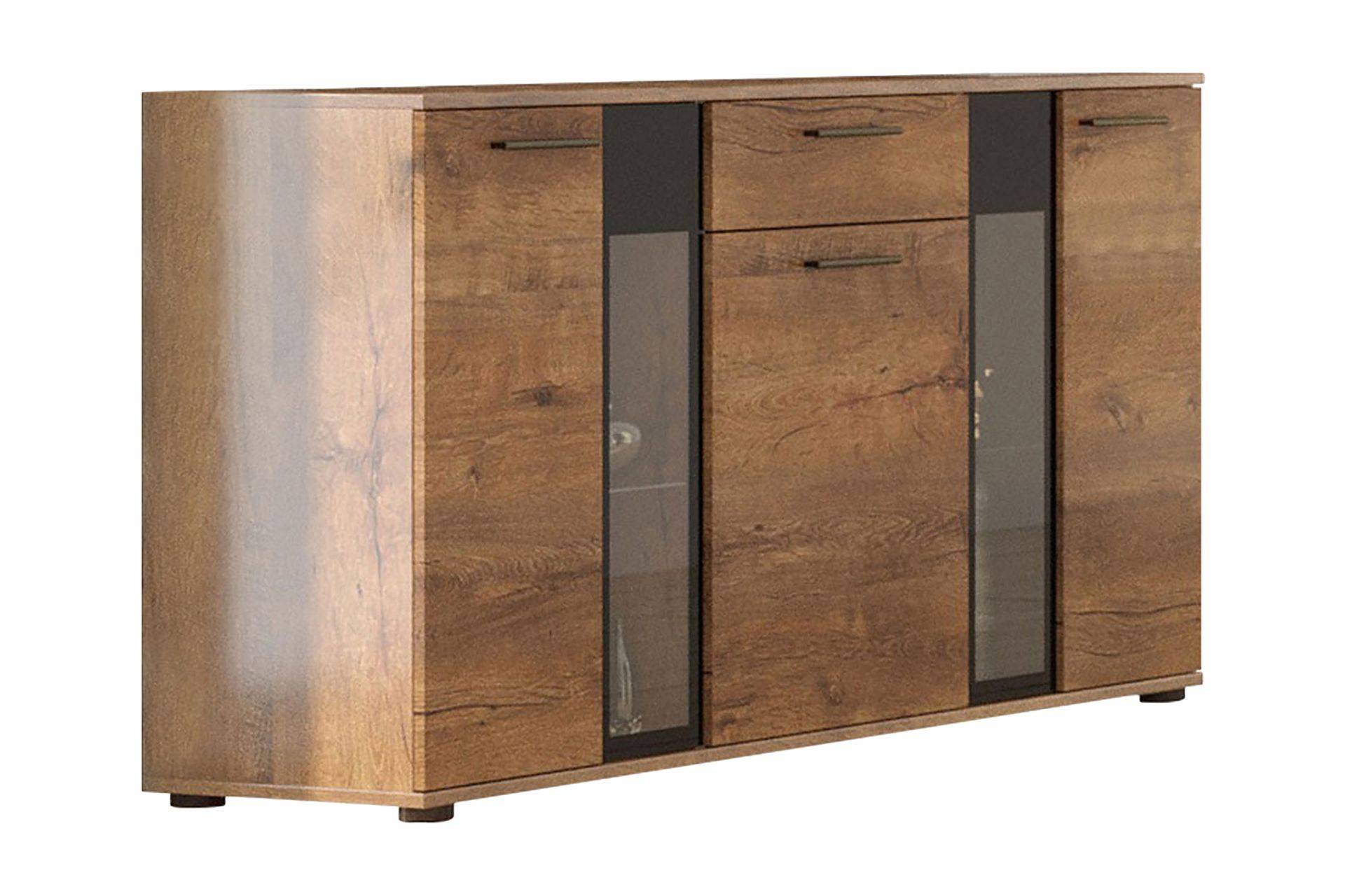 Deardorf Kommode + LED 140 cm - Træ|natur