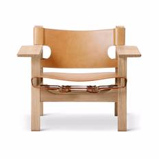 Fredericia Furniture Den Spanske Stol BM 2226 Leather Natural / Oak Soap