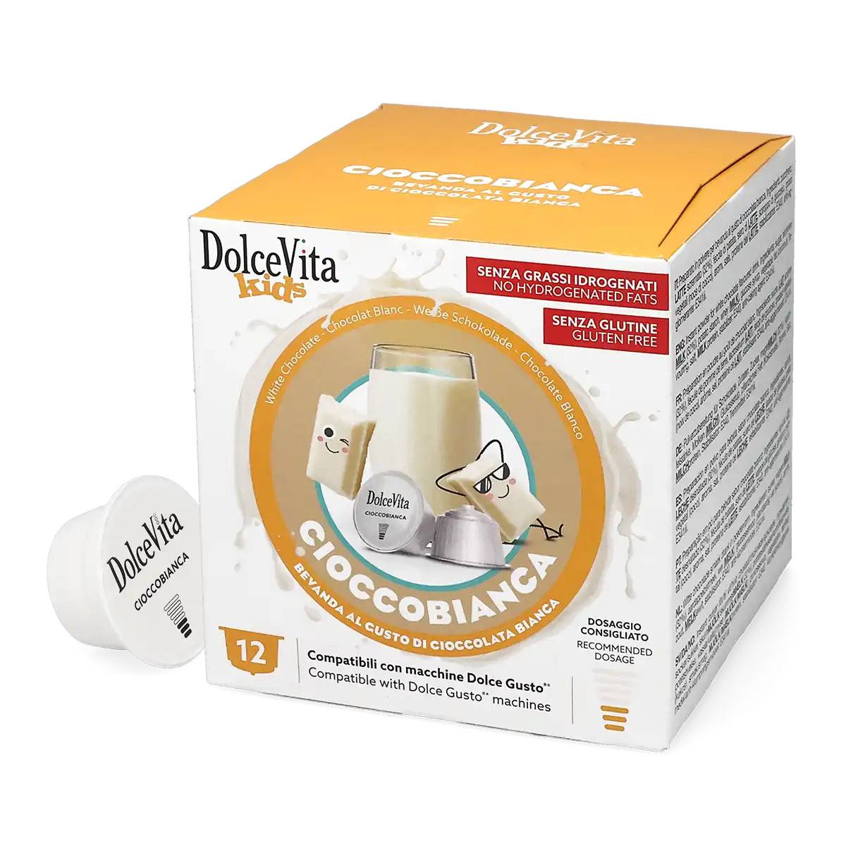 Dolce Vita | Ciocco Bianca - 12 kapslar till Dolce Gusto