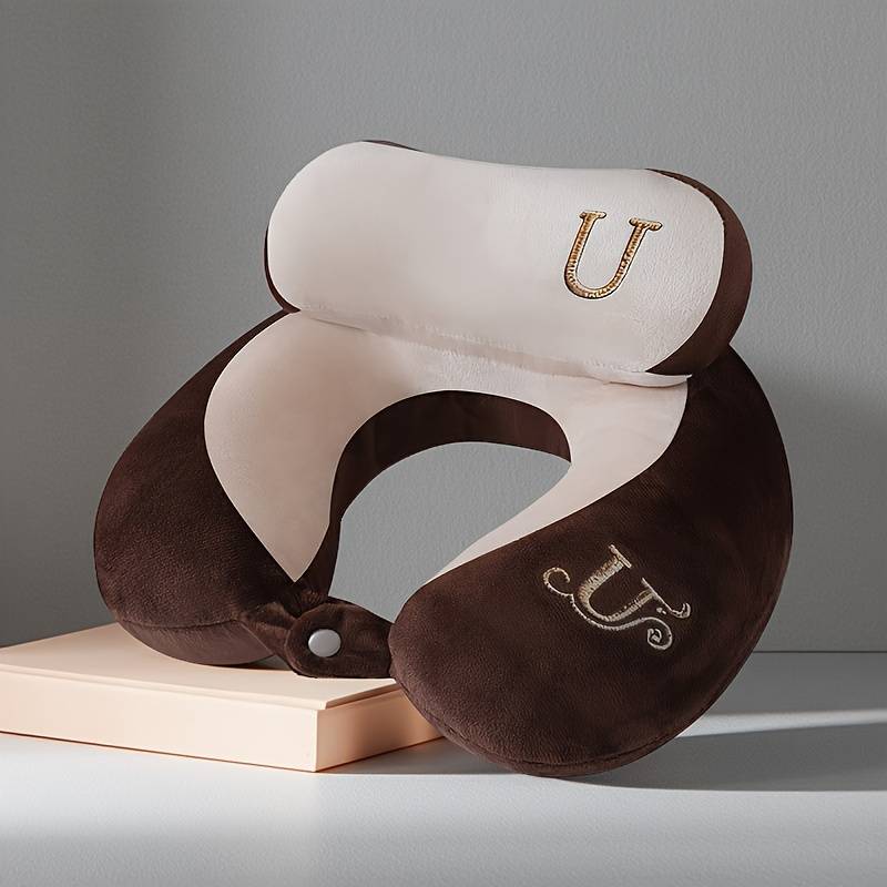 TEMU U-shaped Travel Neck Pillow, Airplane Pillow, Portable Cervical Support Pillow For Neck And Cervical Spine, Headrest Pillow