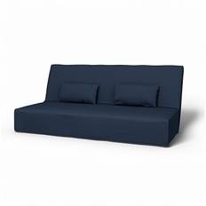IKEA - Beddinge Sofa Bed Cover, Navy Blue, Linen - Bemz