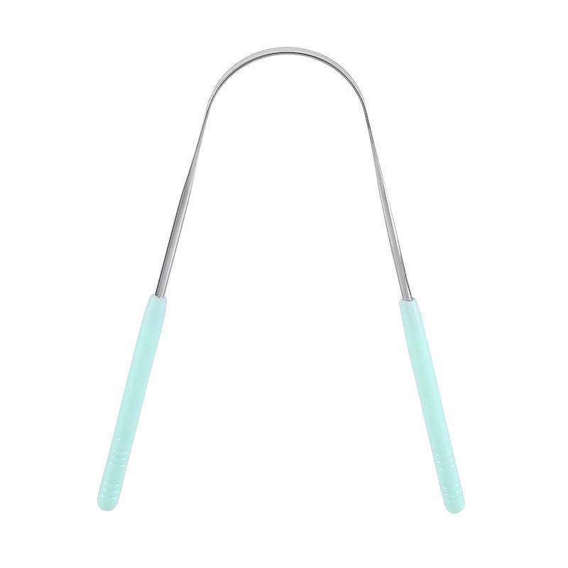 1Pc Copper Tongue Scraper Cleaner for Fresh Breath Dental Cleaning Oral Care Hygiene Health Tool