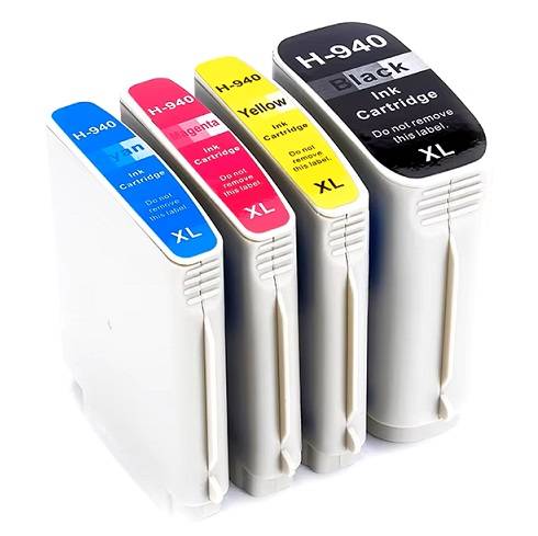 HP 940 XL BCMY blækpatron 4 stk 153ml kompatibel rabatpakke