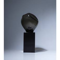 Bordlampa Glöd Svart Granit och munblåst glas