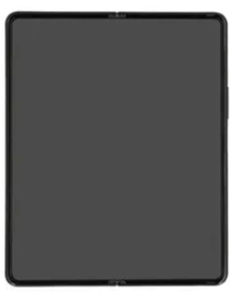 Samsung Galaxy Z Fold 3 OLED skærm med ramme (Phantom Black) (Original).