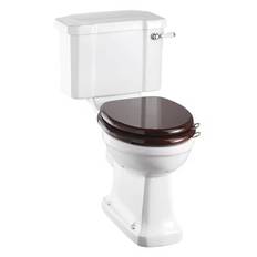 Toalett Burlington Rimless med Bred Cistern: Karbamid vit