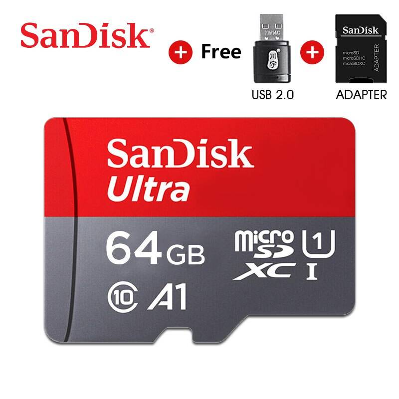 Sandisk minneskort 64gb flash-kort 32gb klass 10 microsd tf-kort micro sd-kort 16gb tarjeta micro sd 128gb minneskort