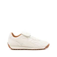 PUMA, Sko, Dame, Hvid, 37 EU, Hvide Kamel Sneakers Glat Korn