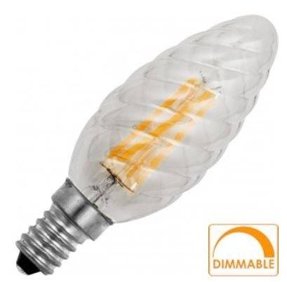 LED kerte snoet 4W=35W 2200K klar E14 230V Dæmpbar