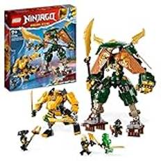 LEGO NINJAGO Lloyds och Arins ninjarobotar Byggsats med Robotar, Innehåller 2-i-1 Actionfigur, Byggleksak för Pojkar och Flickor, 764 Delar, Presentidé, från 9 år 71794