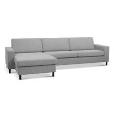 Lexpo Pan sofa (Chaiselongsofa XL vendbar L308 x D149/81 cm, Light Granite Austin)