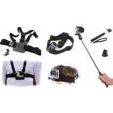 3in1 Monopod / Head Strap / Chest Mount Kit for GoPro HERO 4/ 3+/ 3/ 2/ 1