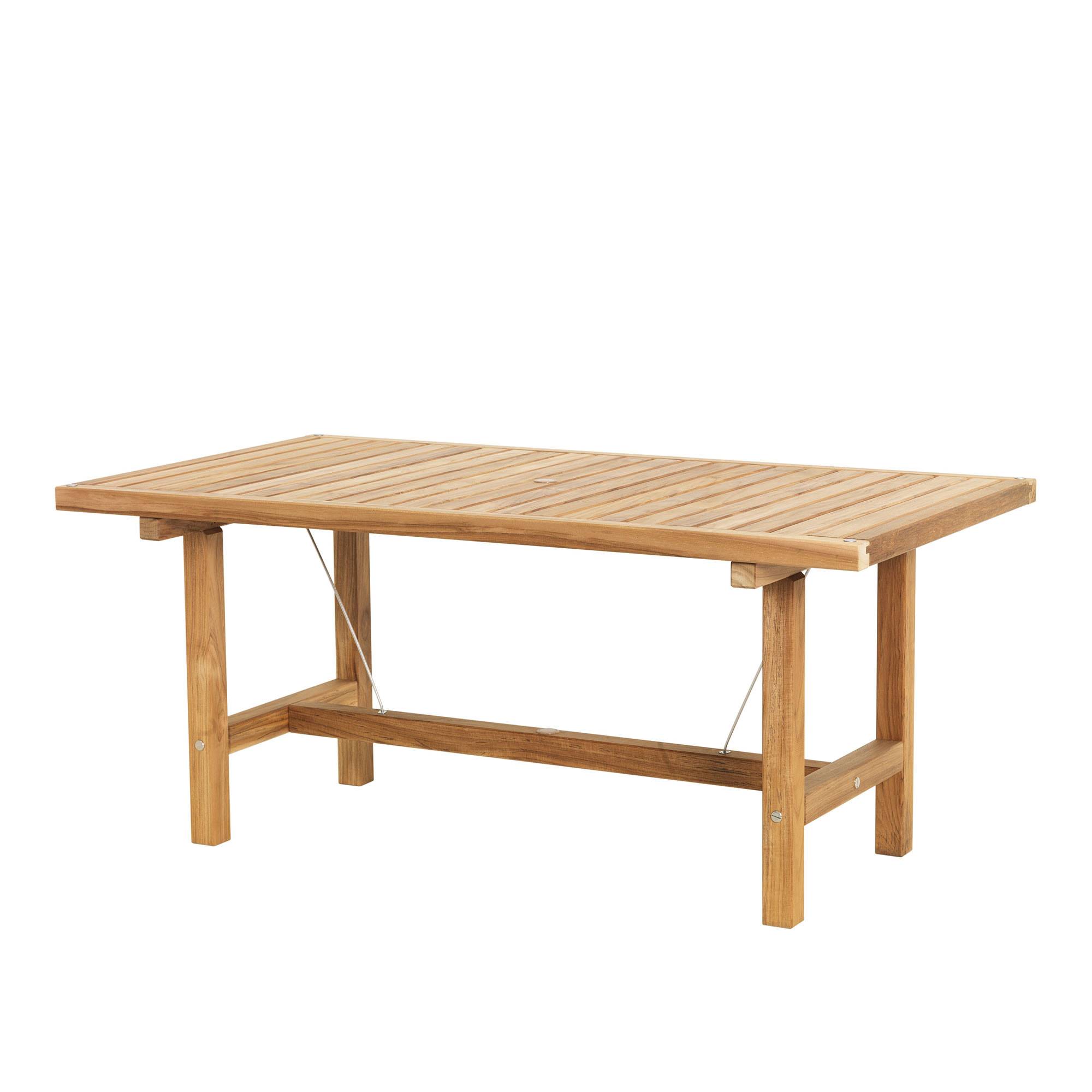 Fri Form - Bord 155x85 cm Teak - Matbord utomhus - Elsa Stackelberg - Trä