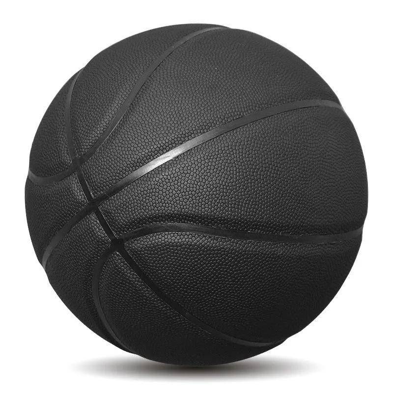 Storlek 7 Halkfri Slitstark Basketboll, Äkta Koskinn för Inomhus-/Utomhusbruk, Tävlingsklar med Fuktabsorption