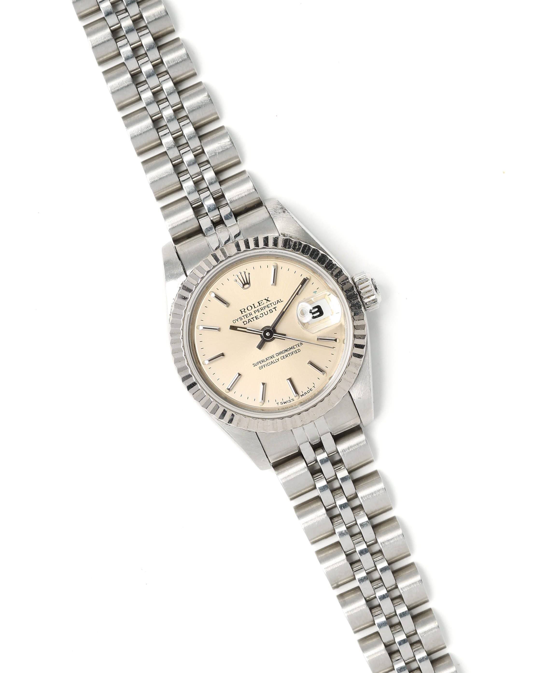 Rolex Lady-Datejust 26mm 1996 Watch - Silver - One Size