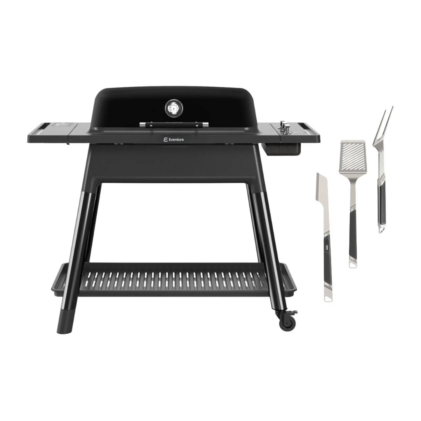 EVERDURE GASGRILL FURNACE SORT INKL TILBEHØR - GEN 2