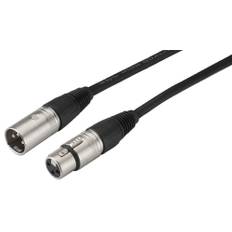 IMG Stageline  MECN-100/SW XLR/XLR, 1m mikrofonkabel