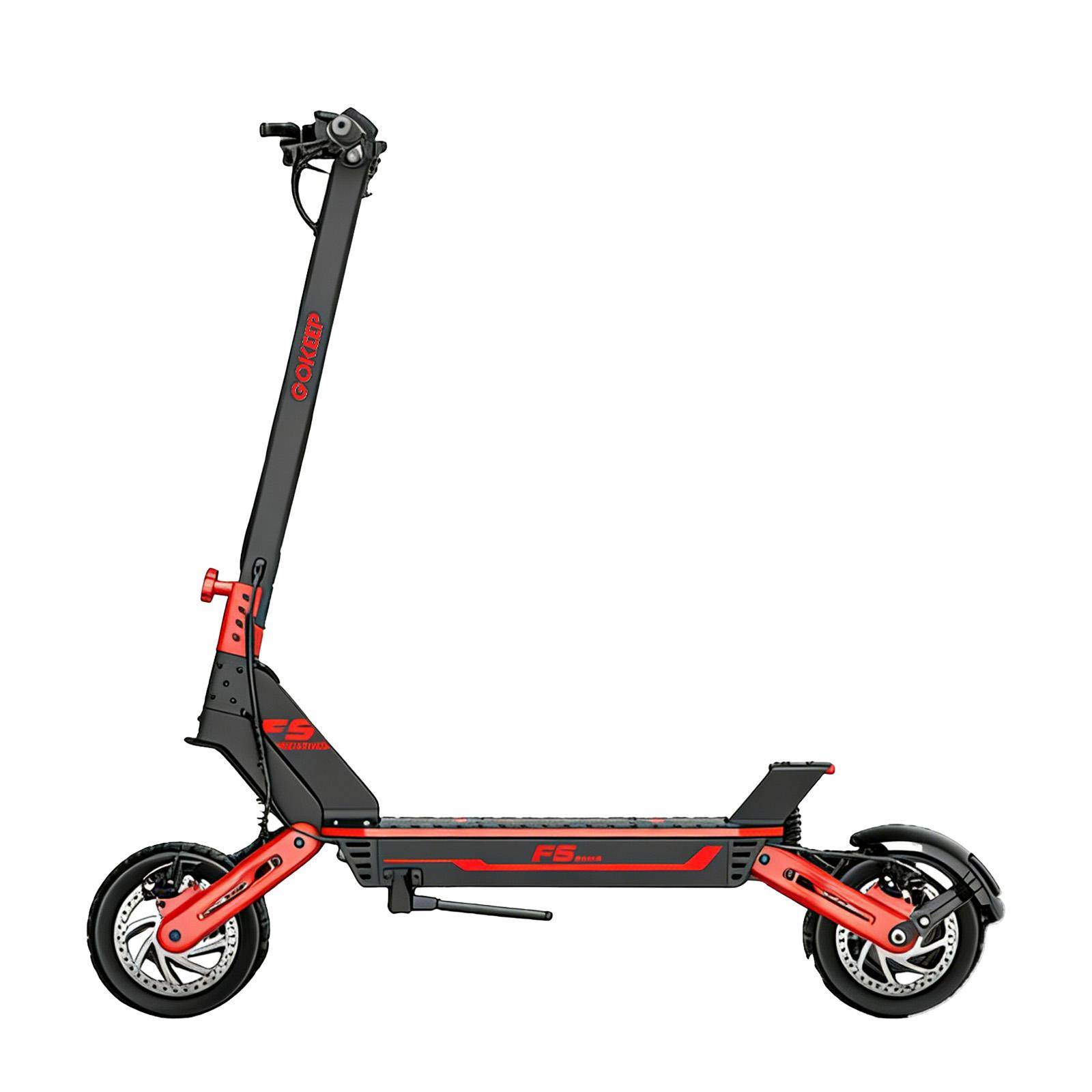GOKEEP F5 1000W Dual-Drive E-Scooter for Adults 52V20Ah, Up to 50km/h, 11 Off-Road Tire, Full Suspension, Urban Electric Scooter F5: 1000W 52V24Ah röd