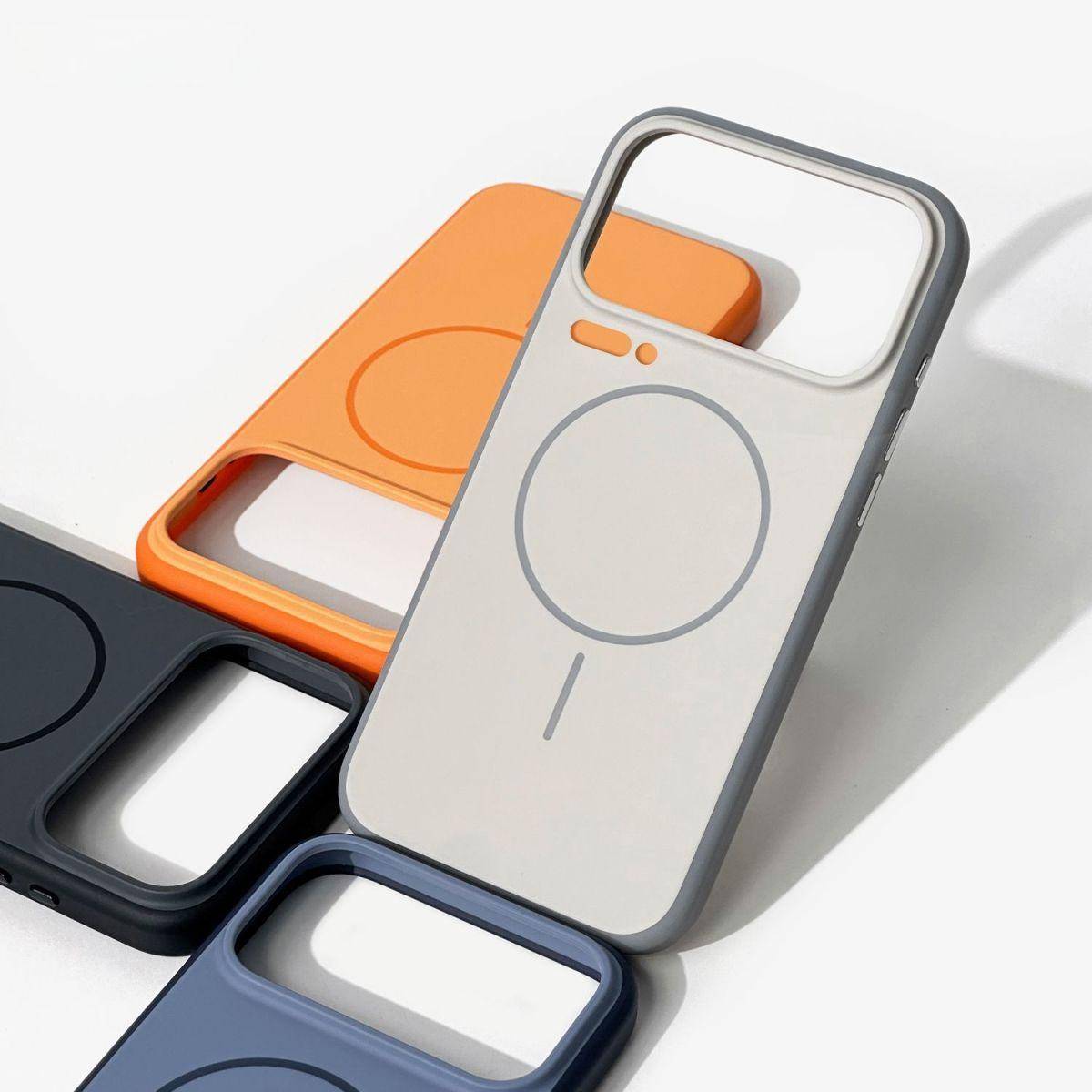 Fodral för Xiaomi 17 Pro Max 17 Pro Hård PC Ultratunt Matt För Magsafe Trådlös Laddning Telefonfodral För Mi 17 Pro Skal Stötfångare orange