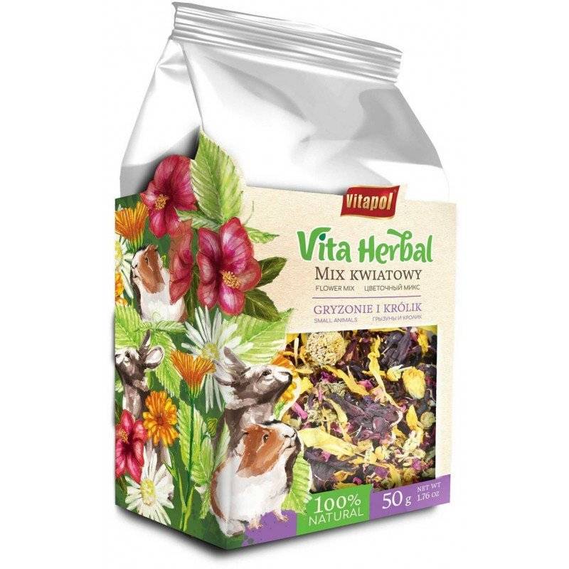 VITAPOL Vita Herbal Mix Floral för gnagare och kaniner 50g