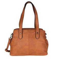 Puccini Donna Handväska Axelrem Brun Cognac