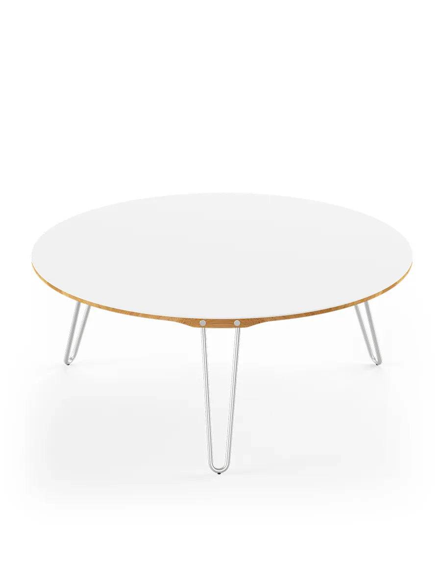 AK1851 Sofabord fra Naver Collection Eg olie / H: 36 cm / Rustfrit stål - Jacobsen Plus