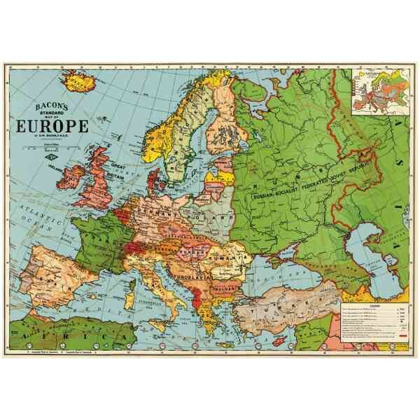 Europe Map 3 – Poster