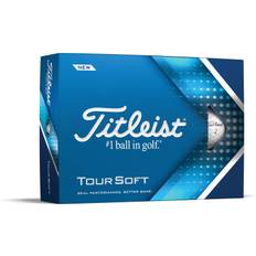 Titleist Tour Soft (2022) Logobolde - Hvid