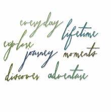 Tim Holtz Sizzix Thinlits Dies - Handwritten Journey 660217
