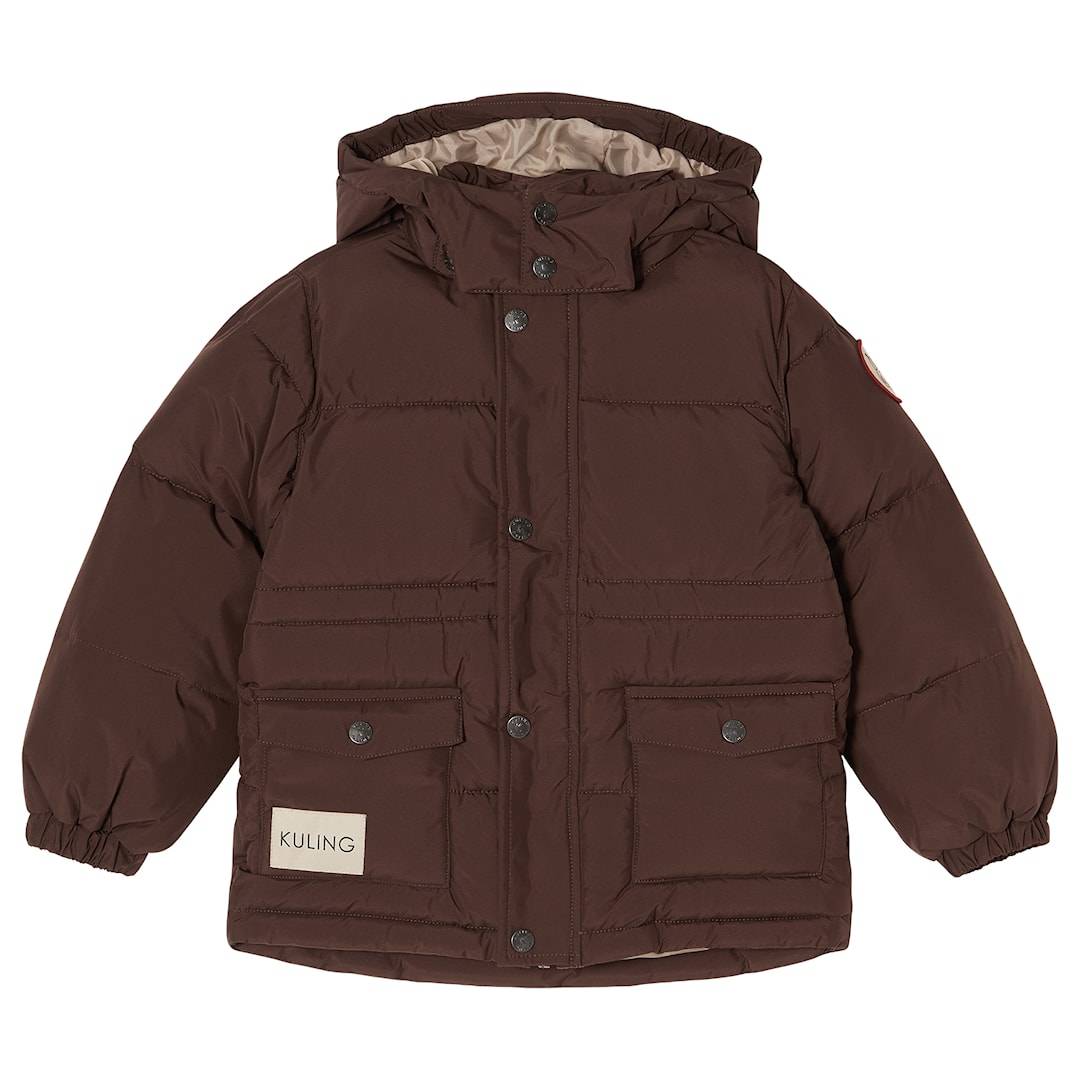 Kuling Cleveland Pufferjacka Brown Brown-134 cm Brun 134 cm Pojkar, Flickor