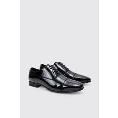 Mens Black Patent Oxford