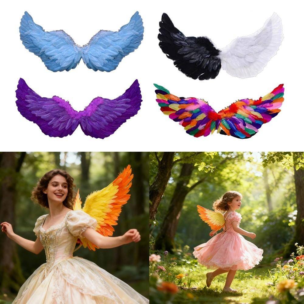 Klä Ut Ängelvingar Prinsess Ängelving Fjärilsvingar Söt Tomte Cosplay Vinge Festrekvisita cm