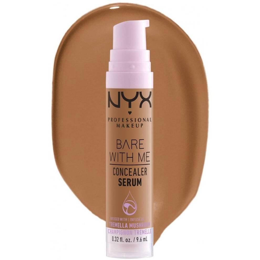 NYX Professional Makeup, Bare with Me, Concealer Serum, 09 Dyb Guld, 0.32 fl oz (9.6 ml)
