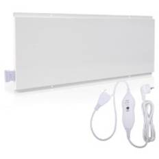 Bord infrarød varmeovn timer/dimm, hvid, 80W - Elradiator 80W hvid