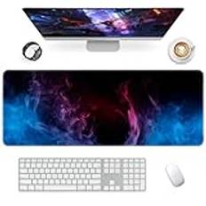 Giecy Gaming musmatta XXL, musmatta stor 800 x 300 mm för tangentbord, PC, bärbar dator (flamma)